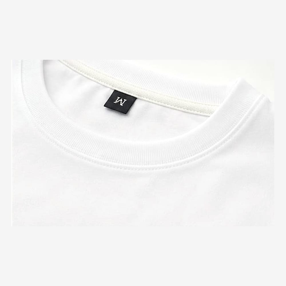 Wholesale Plain White CVC Crew Neck T-Shirt